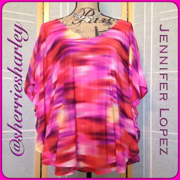 Jennifer Lopez Plus Size Top 1X EUC - Picture 2 of 8